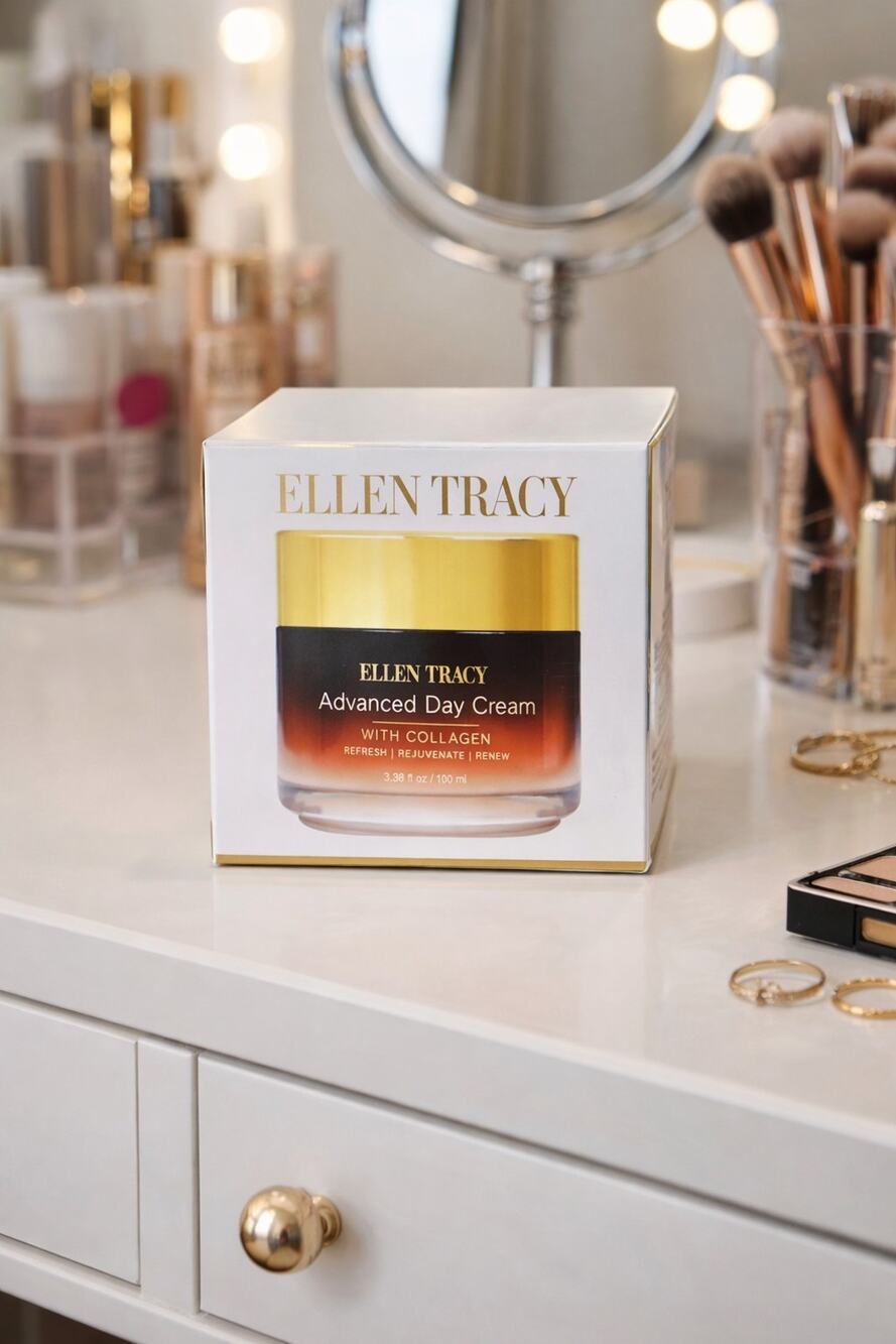 Ellen Tracy Advanced Day Cream Hydrolyzed Collagen Shea Butter 3.38 fl oz 100ml